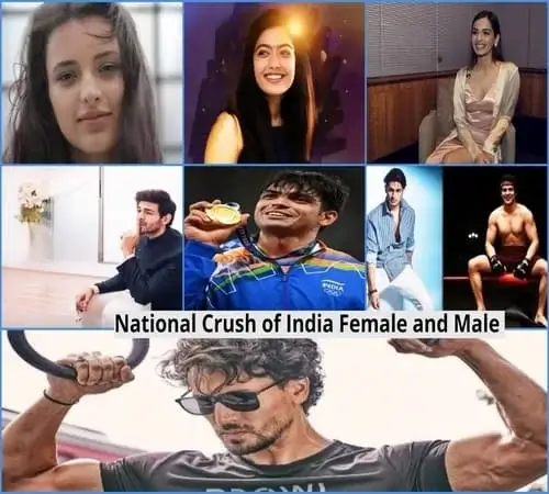 Latest National Crushes of India Female and Male in 2024