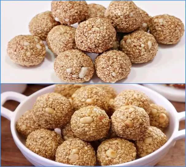 Sesame and Jaggery Laddu Benefits during winter, they contain proteins, iron, magnesium and calcium.