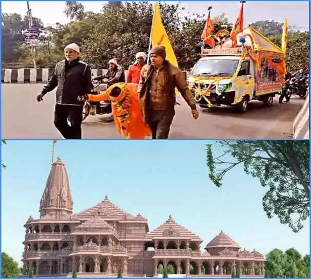 A Man Pulled chariot 500 Km with his Hair Reaches Ayodhya