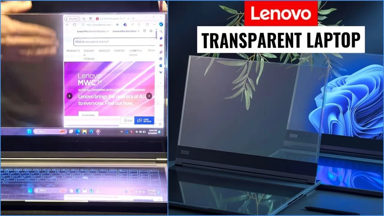 Lenovo ThinkBook Transparent Display Laptop Price, and Specification
