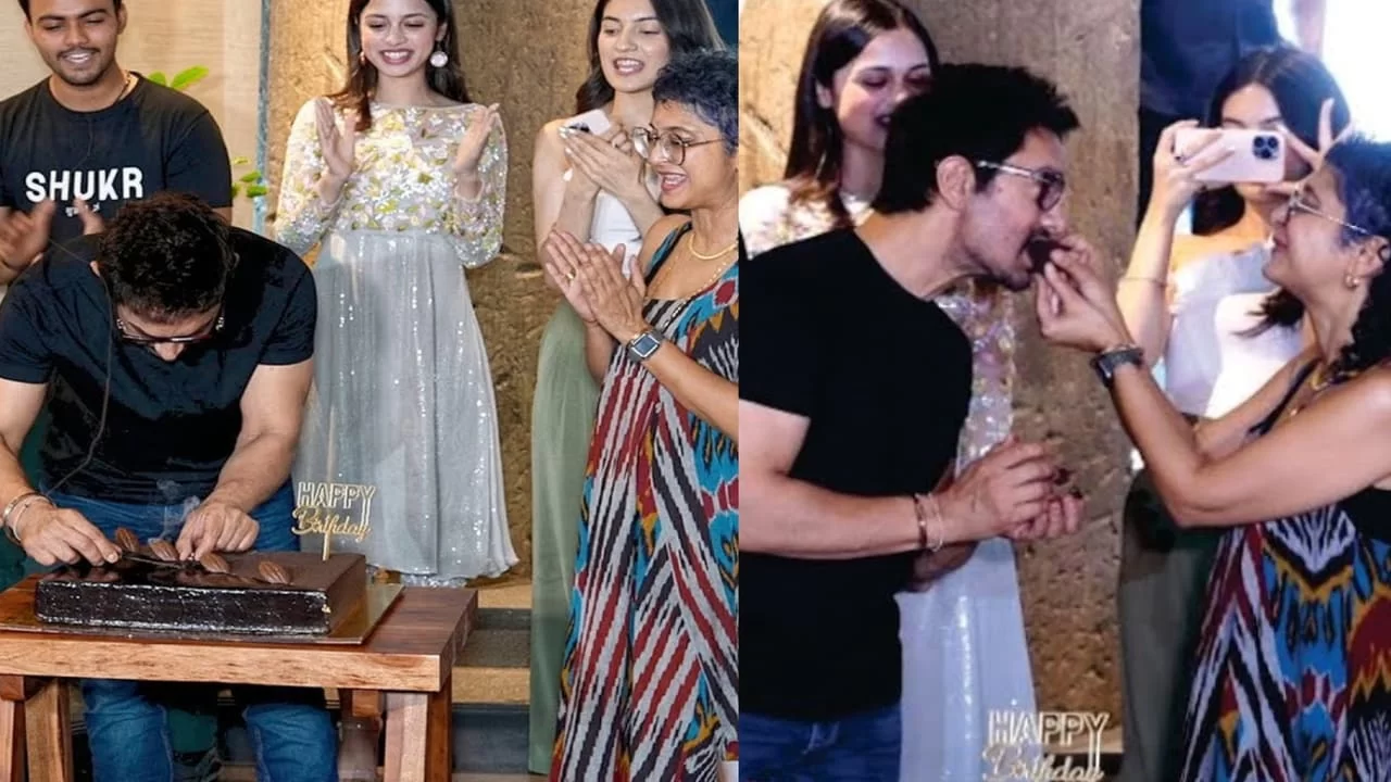 Aamir Khan 59th birthday: Aamir Khan's Celebrated his Birthday with His X Wife Kiran Rao and Team
